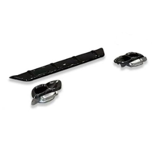 BMW X6 G06 LCI 2023+ Rear Diffuser In Gloss Black (With Exhaust Tips)