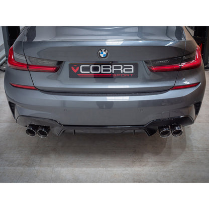 Cobra Sport BMW 330e Touring (G21) (19>) Valved Quad Exit Rear Axle Back M3 Style Performance Exhaust - TMC Motorsport