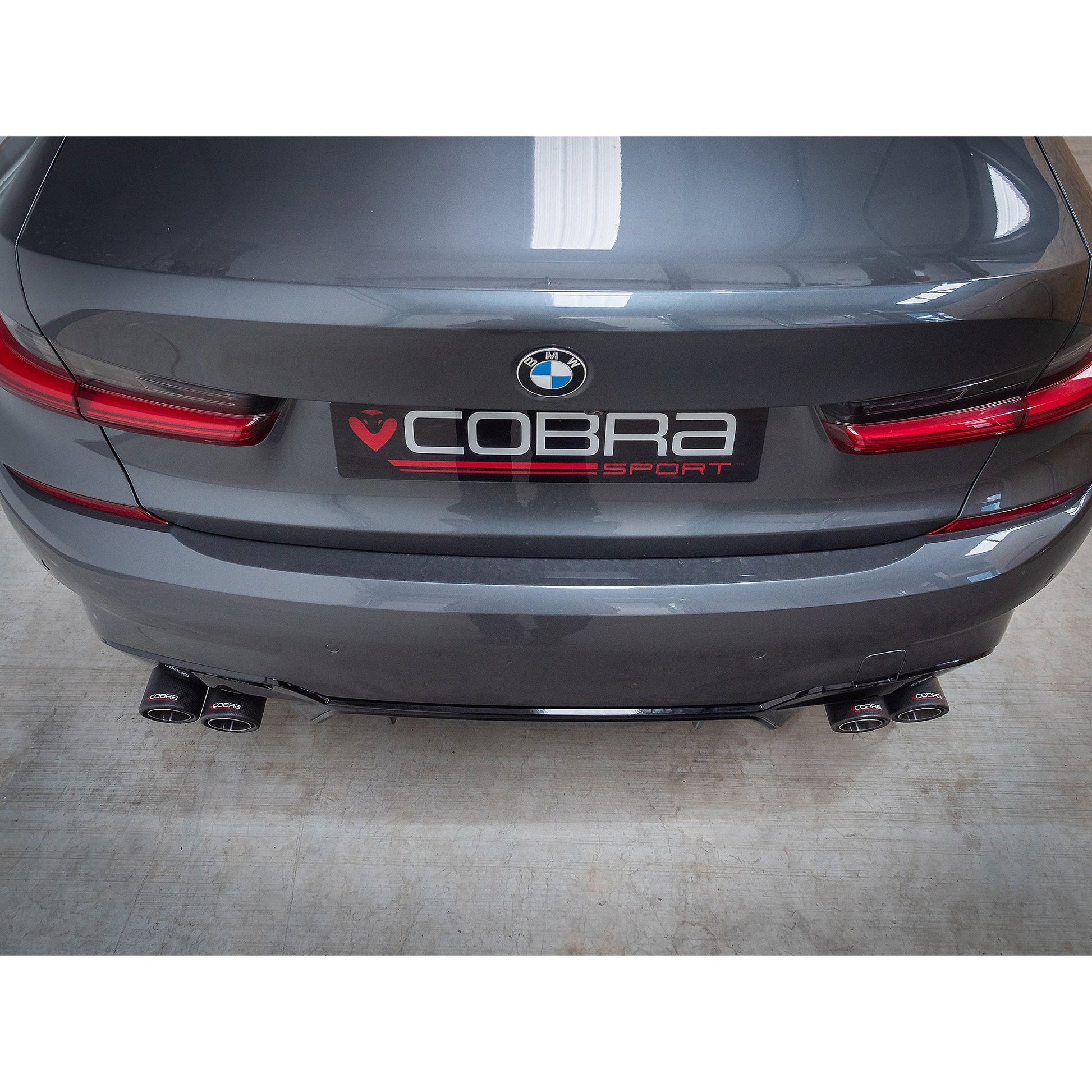 Cobra Sport BMW 330e Touring (G21) (19>) Non-Valved Venom Quad Exit Rear Axle Back M3 Style Performance Exhaust - TMC Motorsport