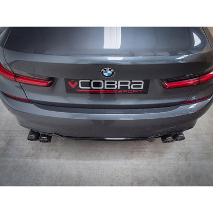 Cobra Sport BMW 330e Touring (G21) (19>) Non-Valved Venom Quad Exit Rear Axle Back M3 Style Performance Exhaust - TMC Motorsport