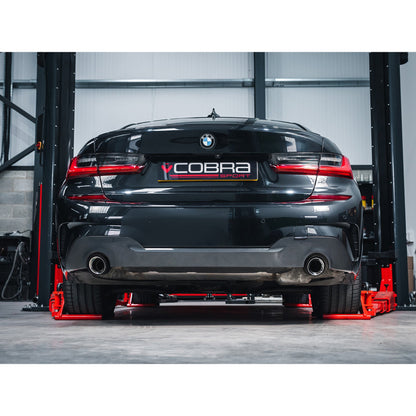 Cobra Sport BMW 3 Series (G20/G21) Carbon Fibre M Performance Tips - OEM Style Larger 3.5" Slip-on Replacement Tailpipes - TMC Motorsport