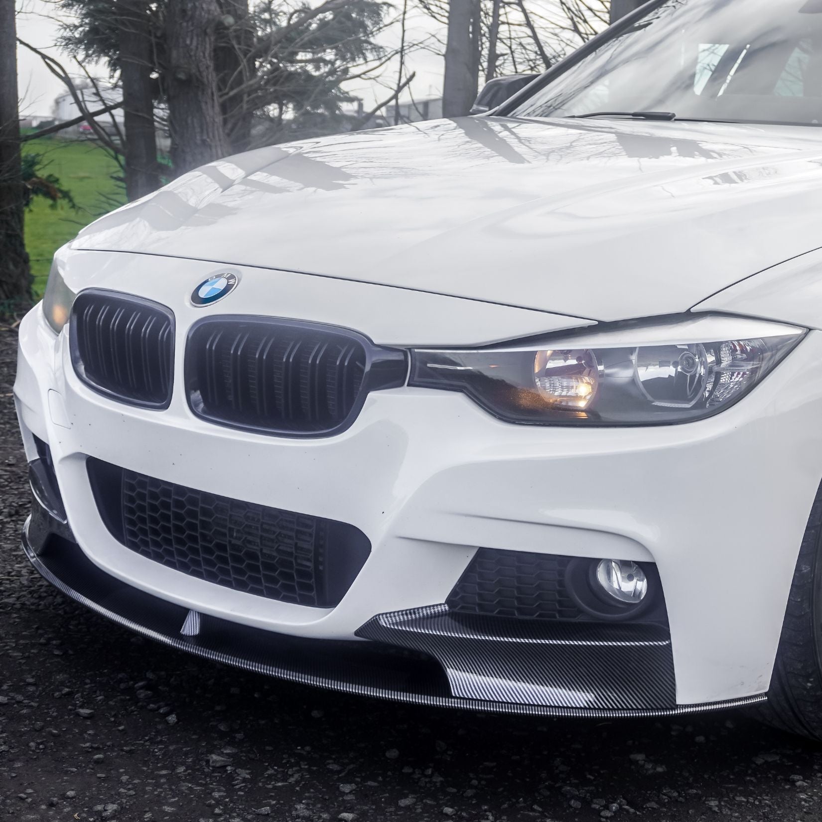 BMW 3 Series F30 F31 M Sport Front Splitter in Carbon Look - TMC Motorsport