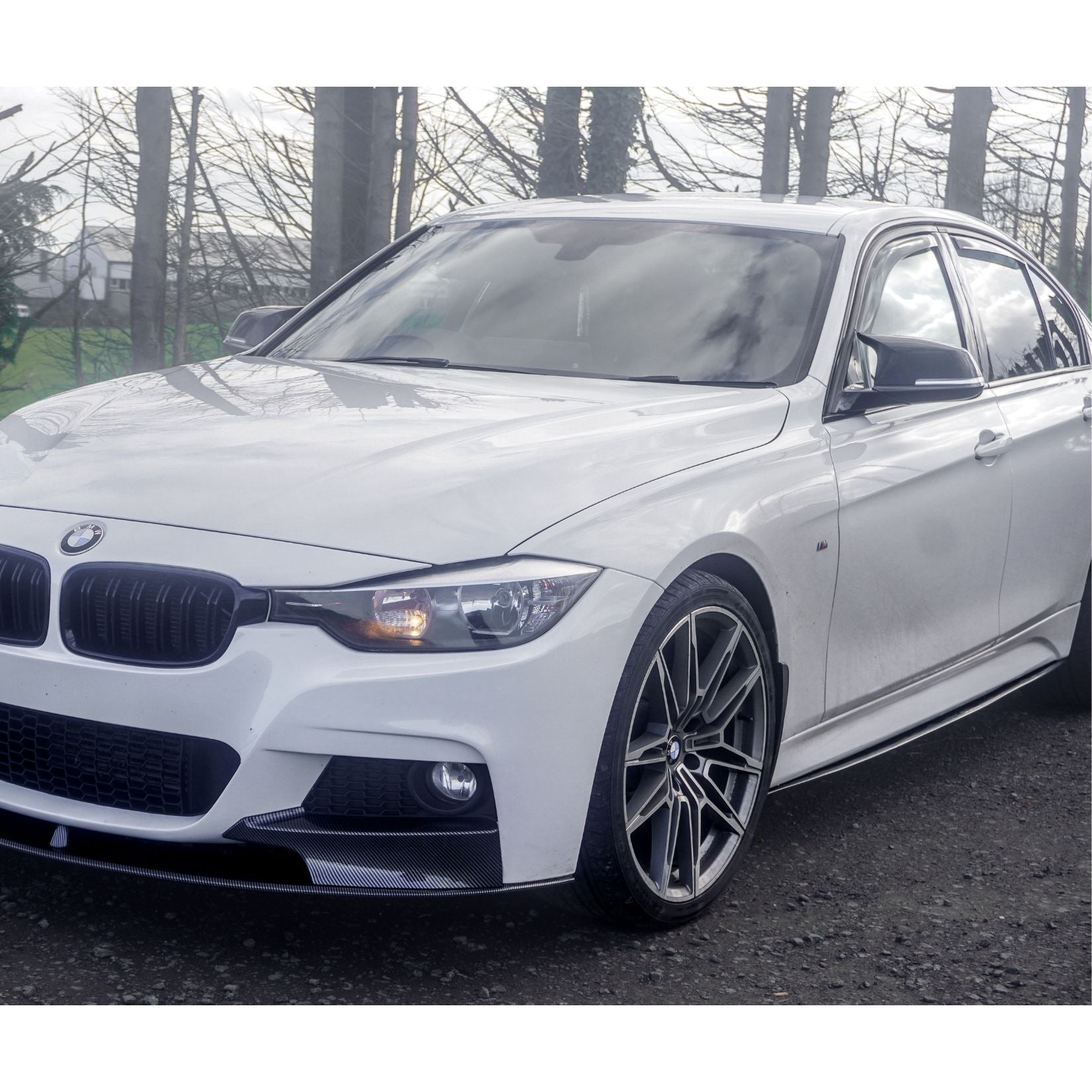 BMW 3 Series F30 F35 M Sport Side Skirt Splitters - Carbon Style - TMC Motorsport