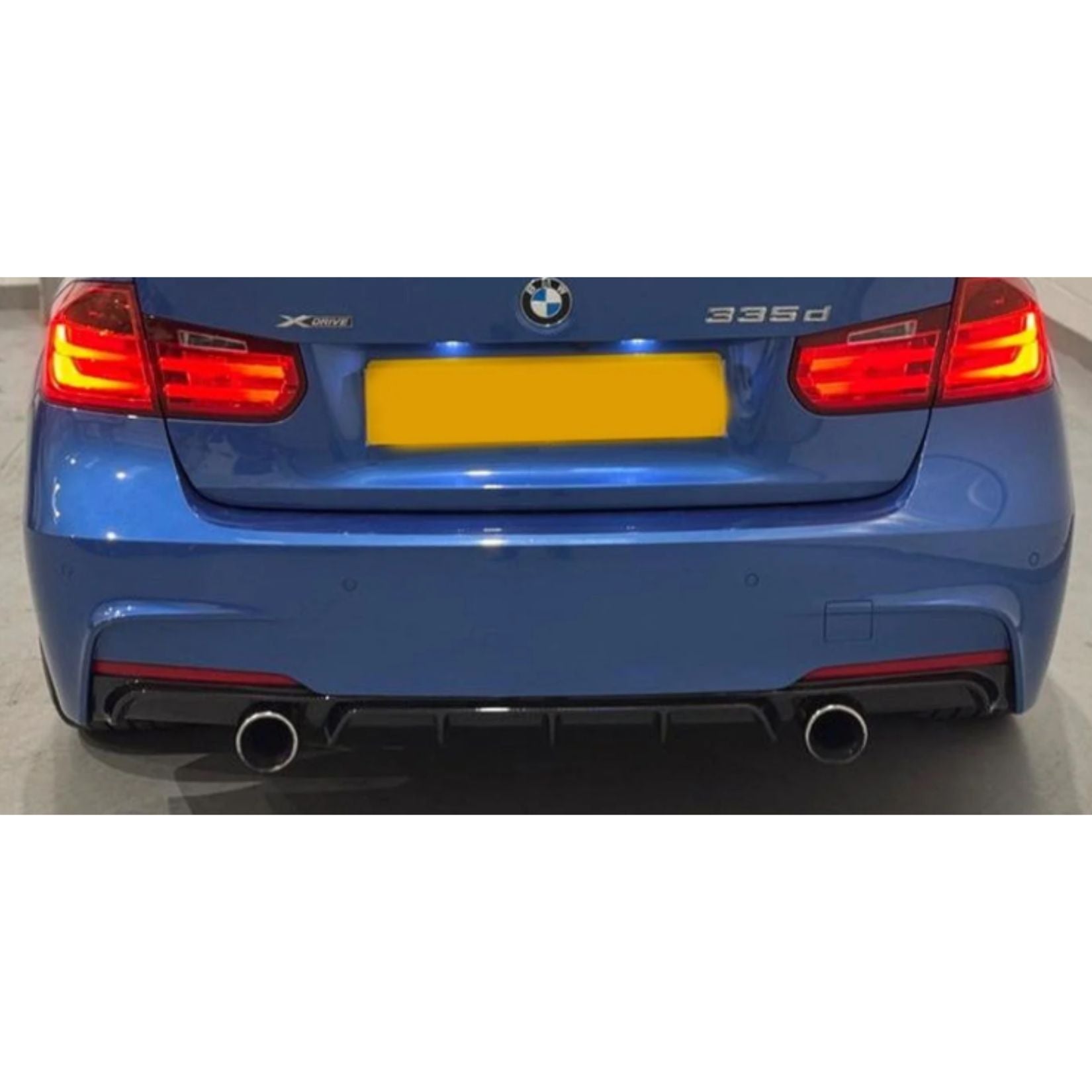 BMW 3 Series F30 M Sport 2012-2018 Gloss Black Full Aero Body Kit - Diffuser 0___0 - TMC Motorsport