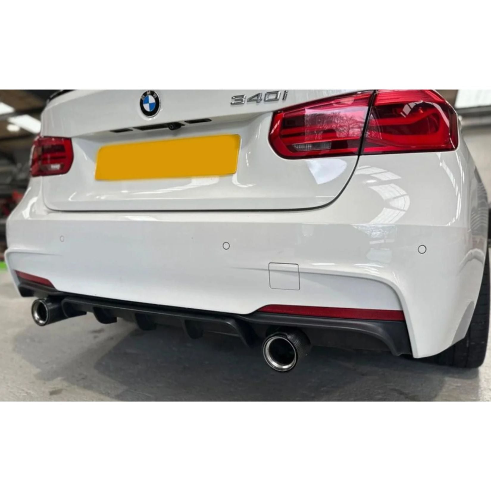 BMW 3 Series F30 M Sport 2012-2018 Matte Black Full Aero Body Kit - Diffuser 0___0 - TMC Motorsport