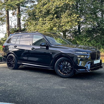 BMW X7 G07 LCI 2023+ Front Splitter In Gloss Black