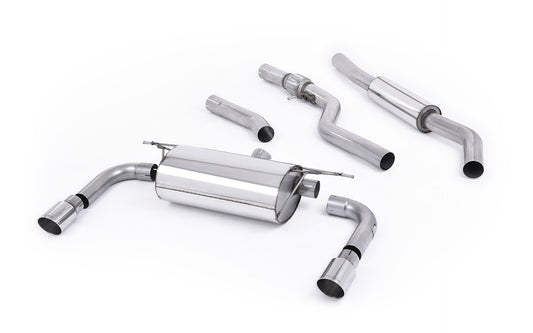 BMW F30 328i M Sport - Resonated (Quieter) Cat-Back Exhaust System with Twin Polished Trims