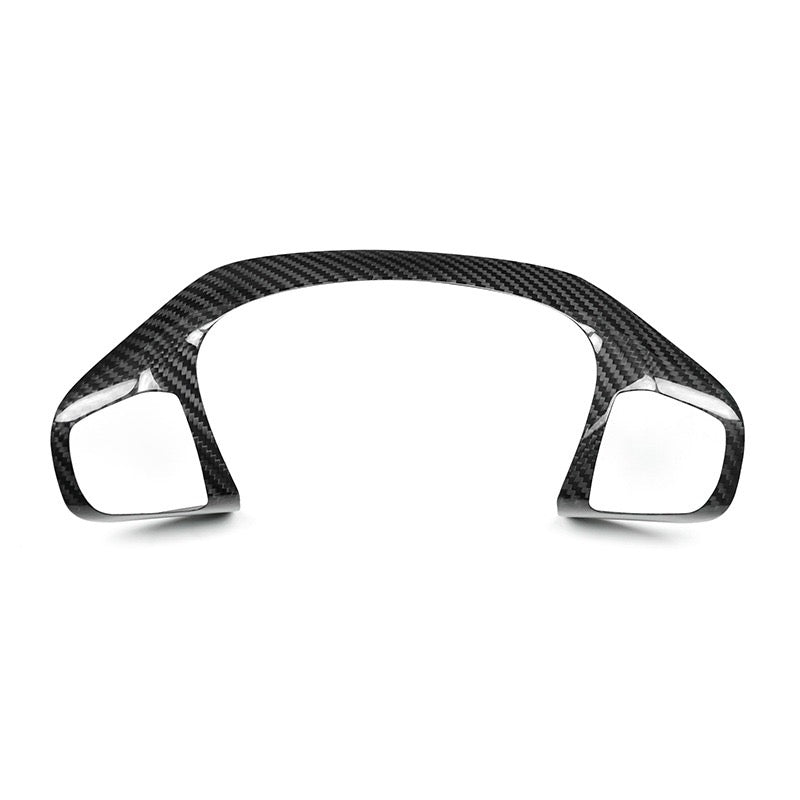 Car Enhancements UK - Real Carbon Fibre Steering Wheel Trim (Top/Buttons Only) Fiesta MK8/8.5 | Focus MK4/4.5 | Puma MK2 | Kuga MK3/3.5 | Transit Custom