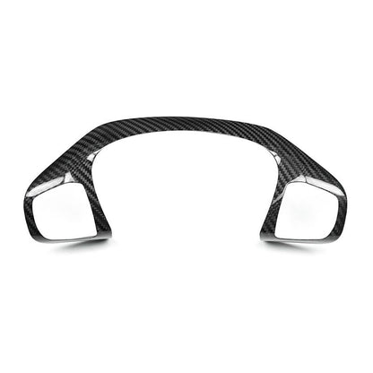 Car Enhancements UK - Real Carbon Fibre Steering Wheel Trim (Top/Buttons Only) Fiesta MK8/8.5 | Focus MK4/4.5 | Puma MK2 | Kuga MK3/3.5 | Transit Custom