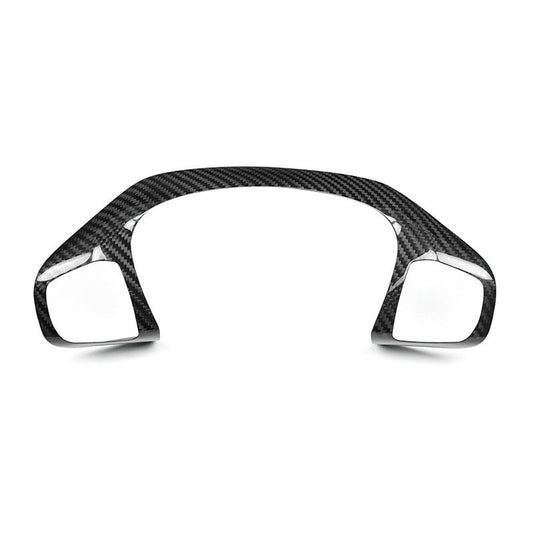 Car Enhancements UK - Real Carbon Fibre Steering Wheel Trim (Top/Buttons Only) Fiesta MK8/8.5 | Focus MK4/4.5 | Puma MK2 | Kuga MK3/3.5 | Transit Custom