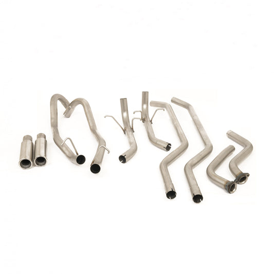 Piper Exhausts Ford Capri MK2 2.8L V6 Cologne - 0 Silencer System for OEM Manifolds - TMC Motorsport