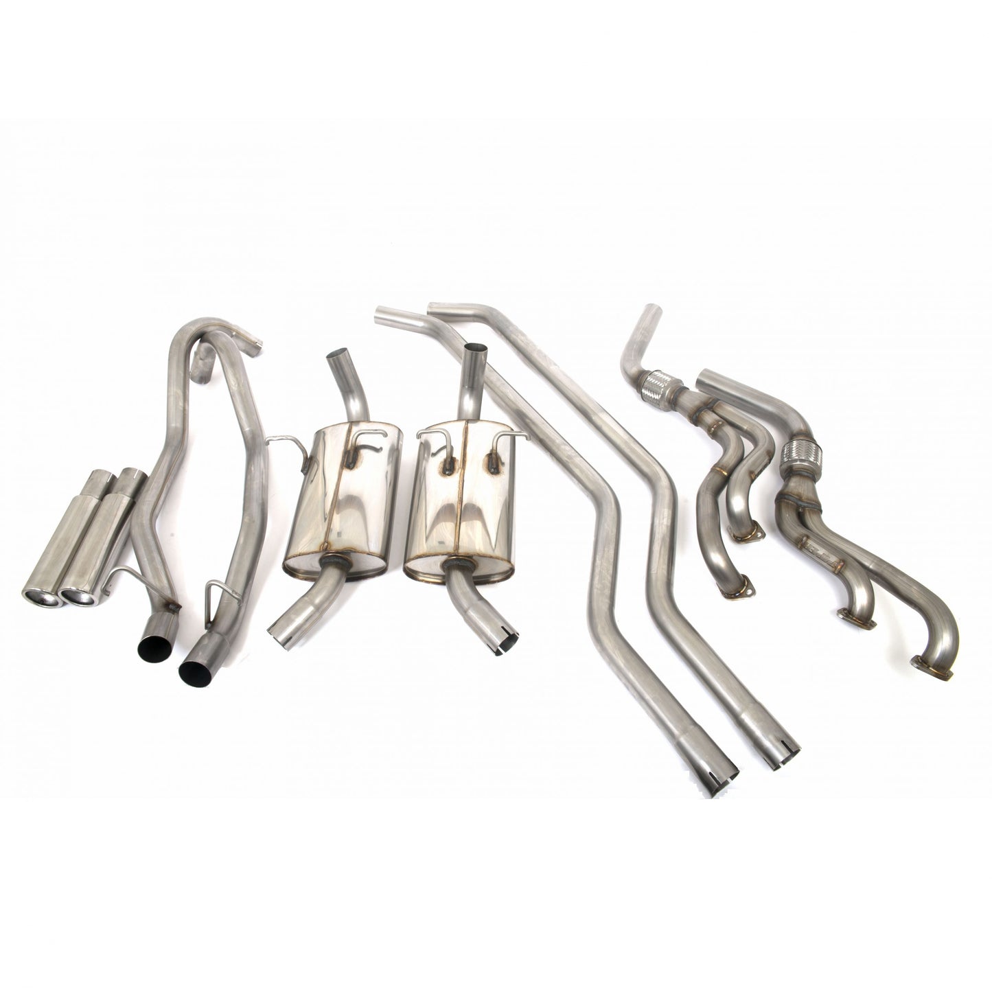 Piper Exhausts Ford Capri MK2 2.8L V6 Cologne - 2 Silencer System with Piper Manifolds - TMC Motorsport