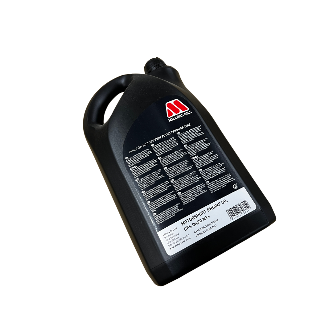 Millers Oils 0W20 NT+ Engine Oil 5L (Nanodrive Technology) - TMC Motorsport