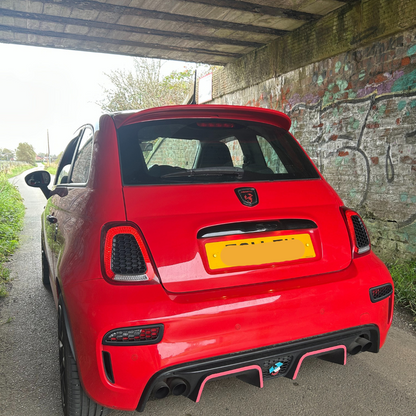 Abarth 595/695 Rear Reflectors & Taillights Honeycomb Inserts / Louvers By Car Sketch - TMC Motorsport