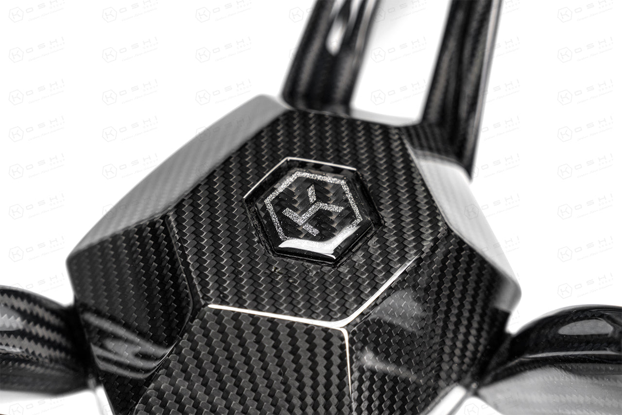 Carbon Fiber 3-Spoke Steering Wheel – KOSHI Design - Carbon Fibre