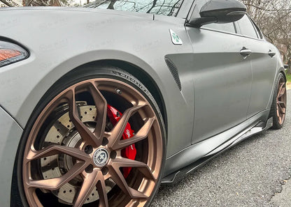Alfa Romeo Giulia QV Shark Fin Side Skirts - Carbon Fibre - TMC Motorsport
