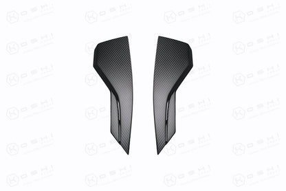 Carbon Fiber Engine Air Scoops for Mercury V8 Outboard, 500R, 450R, 300R, 300 VERADO - Carbon Fibre