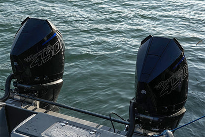 Carbon Fiber Engine Air Scoops for Mercury V8 Outboard, 500R, 450R, 300R, 300 VERADO - Carbon Fibre