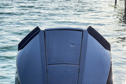 Carbon Fiber Engine Air Scoops for Mercury V8 Outboard, 500R, 450R, 300R, 300 VERADO - Carbon Fibre
