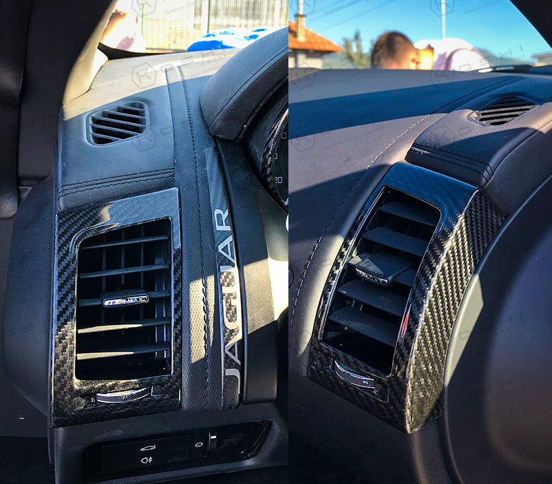 Jaguar F-Type Air Vent Covers - Carbon Fibre