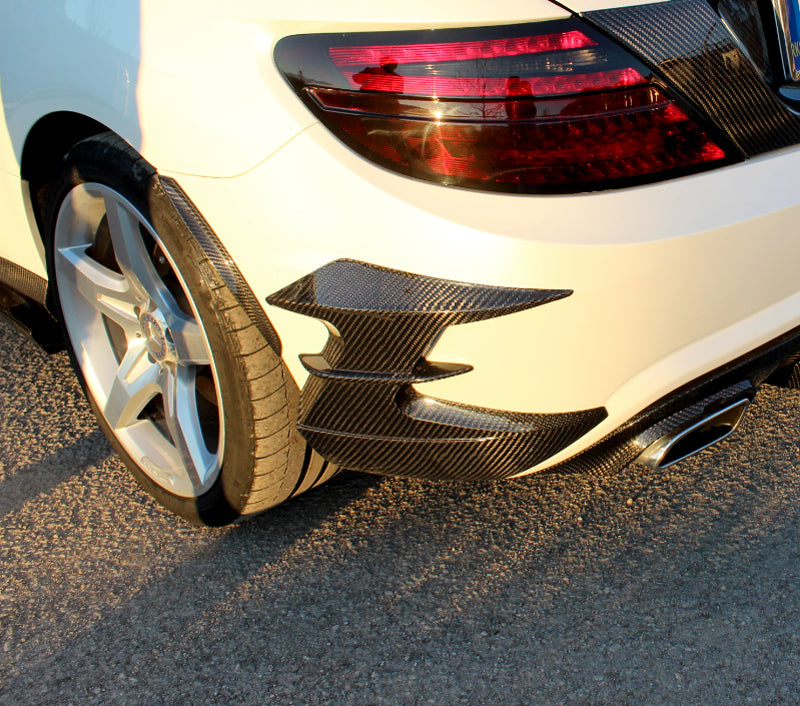 Mercedes Benz SLK R172 splash guards - Carbon Fibre