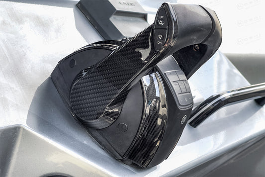 Mercury DTS Dual Handle Electronic Remote Control Throttle Cover - Carbon Fibre