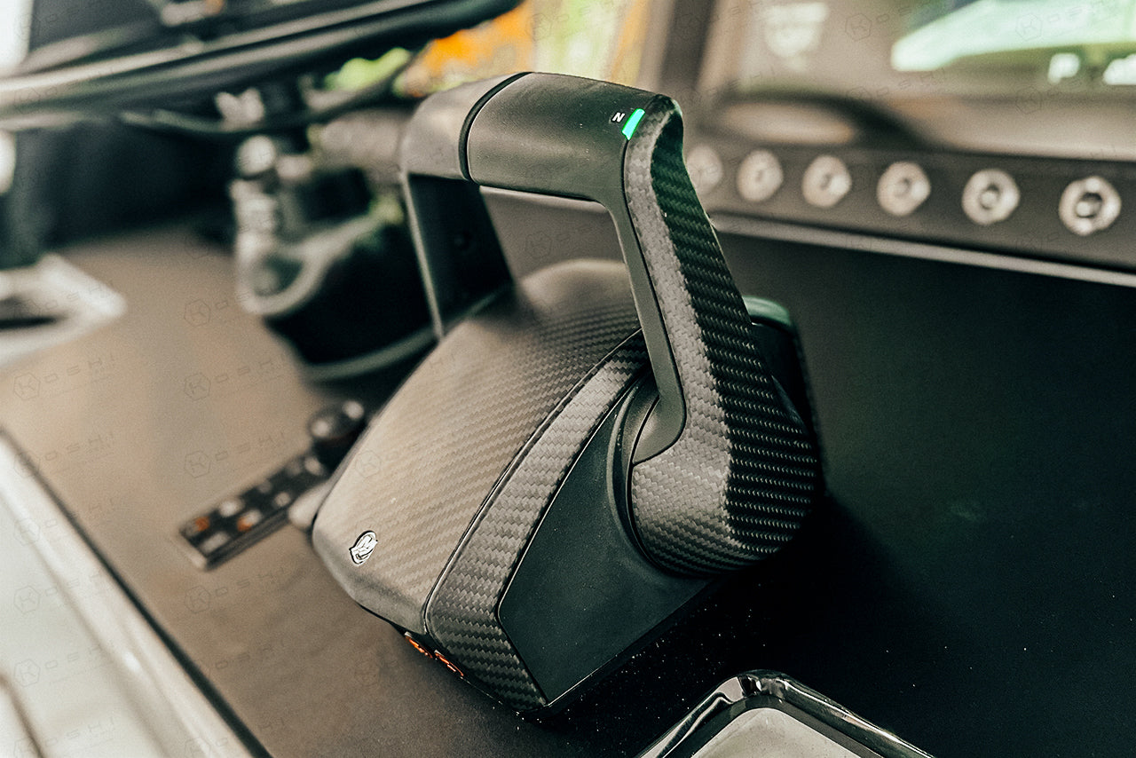 Mercury Next Gen DTS Multi-Engine Control Throttle Cover - Carbon Fibre