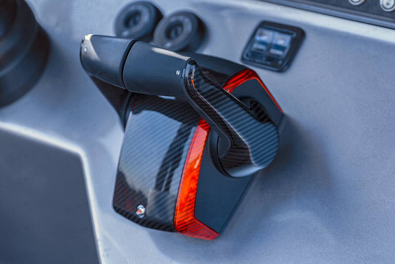 Mercury Next Gen DTS Multi-Engine Control Throttle Cover - Carbon Fibre