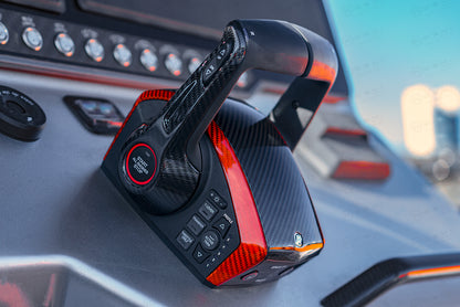 Mercury Next Gen DTS Multi-Engine Control Throttle Cover - Carbon Fibre