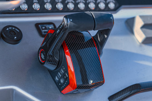 Mercury Next Gen DTS Multi-Engine Control Throttle Cover - Carbon Fibre