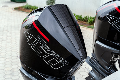 Mercury V8 Outboard Cowling Accent Panel Kit (500R, 450R, 300R, 300 VERADO) - Carbon Fibre