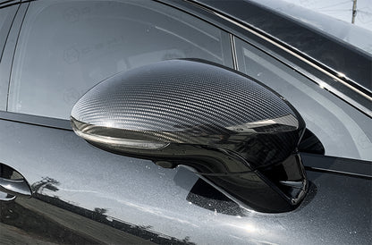 Porsche 971 Panamera 2017-ongoing Mirror Caps - Carbon Fibre
