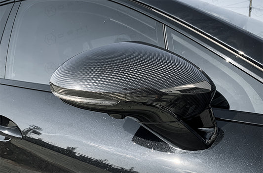Porsche 971 Panamera 2017-ongoing Mirror Caps - Carbon Fibre