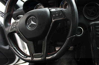 Mercedes Benz SLK R172 steering wheel trim - Carbon Fibre