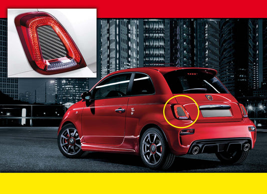 Abarth 595/695 Series 4 Cars Only Central Tail Light Trim - Pair - TMC Motorsport