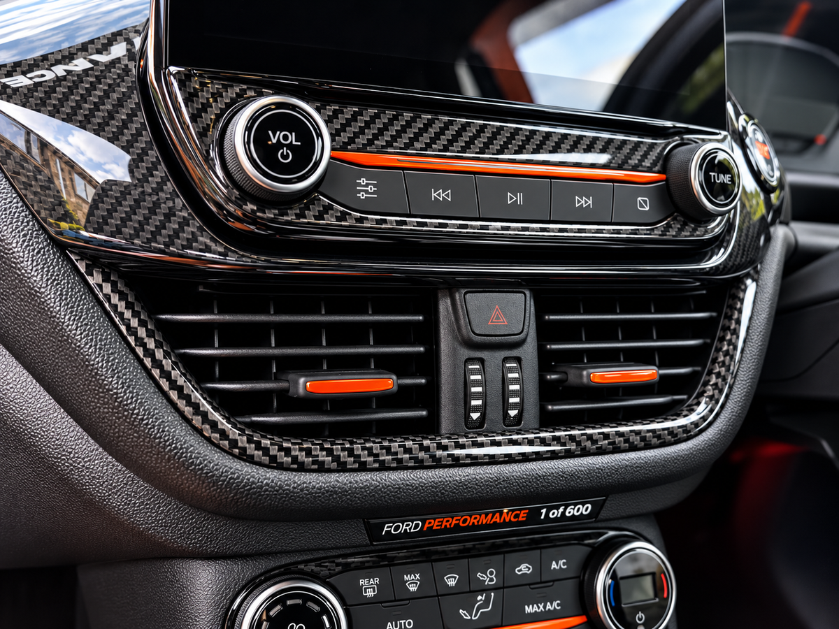 Car Enhancements UK - Real Carbon Fibre Centre Vent Trim (MK8 / MK8.5 Fiesta & MK2 Puma)