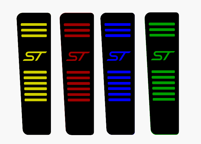 Car Enhancements UK - Dead Pedal (Multiple Designs & Colours) - Ford Focus MK2 / 2.5 All Models (2004-2010)