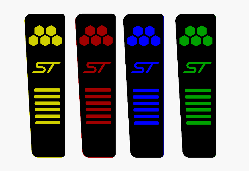 Car Enhancements UK - Dead Pedal (Multiple Designs & Colours) - Ford Focus MK2 / 2.5 All Models (2004-2010)