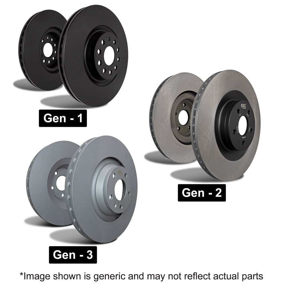 Abarth 124 Spider EBC Front Brake Discs for Brembo Calliper - Abarth Tuning