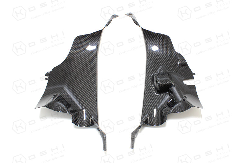 Ducati Panigale V4 S air tube covers - Carbon Fibre