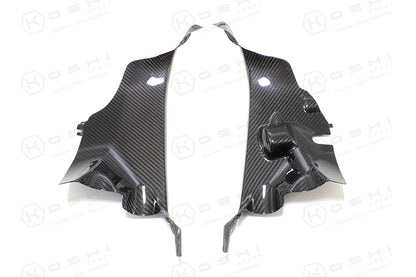 Ducati Panigale V4 S air tube covers - Carbon Fibre