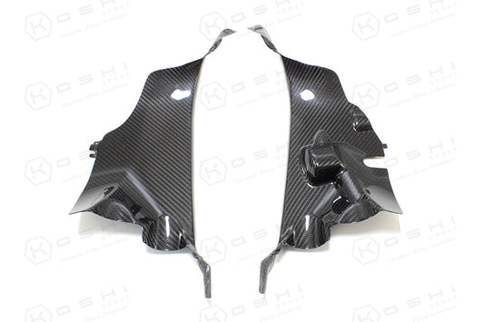 Ducati Panigale V4 S air tube covers - Carbon Fibre