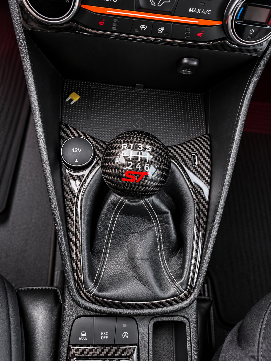 Car Enhancements UK - Real Carbon Fibre Gear Shifter Surround Trim (MK8 / MK8.5 Fiesta)