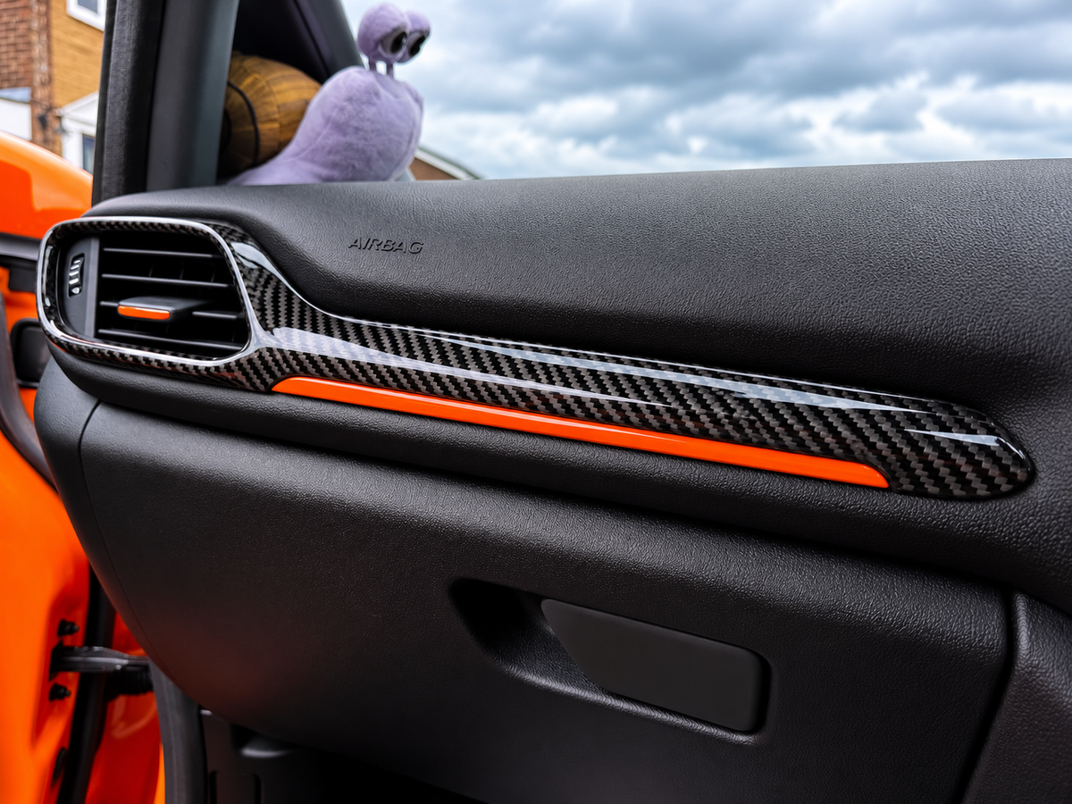 Car Enhancements UK - Real Carbon Fibre Passenger Vent Surround Trim (MK8 / MK8.5 Fiesta & MK2 Puma)