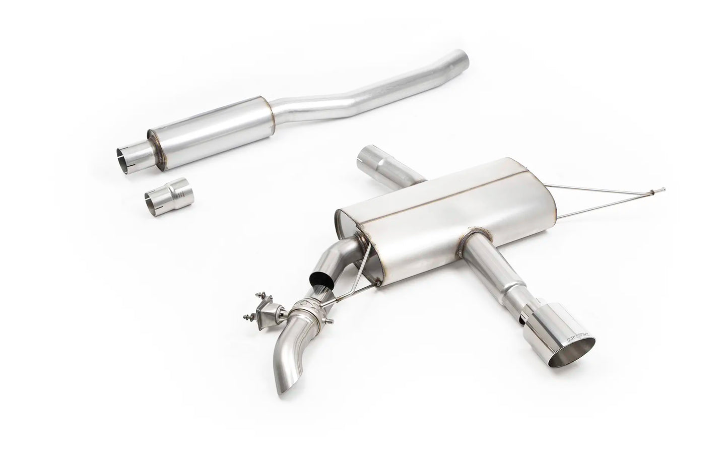 F66 Mini JCW - Resonated Particulate Filter-back System with Polished Tips (ECE Approval Coming Soon)