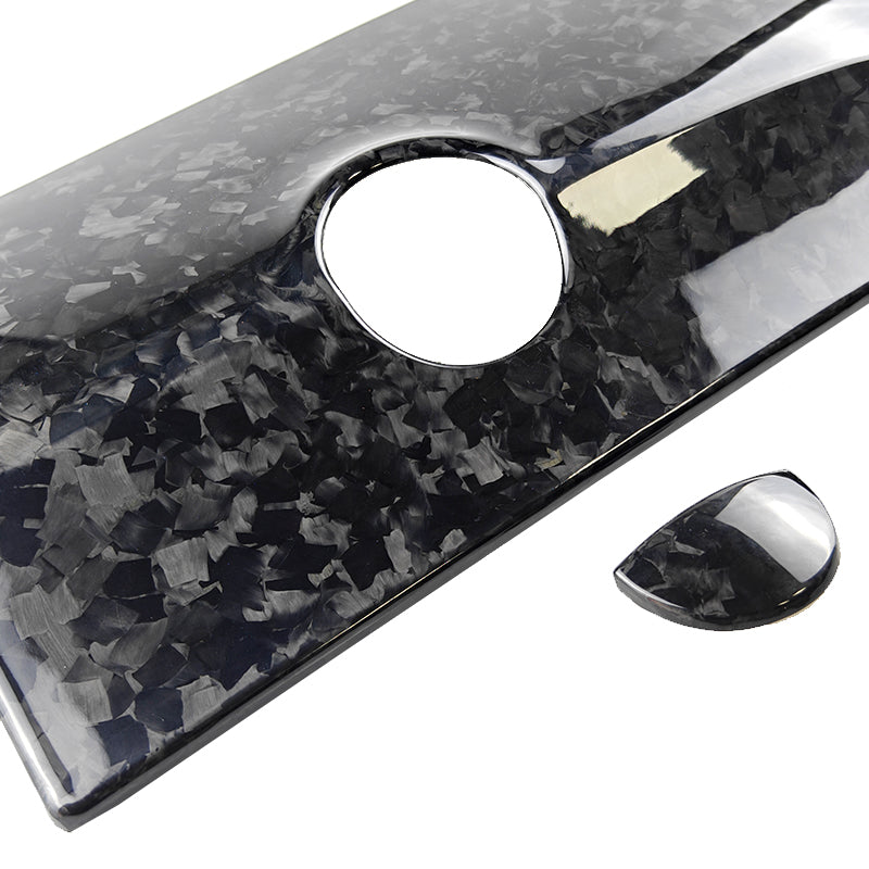 Abarth 500 / 595 / 695 Series 4 Carbon Fibre Glove Box Cover & Handle Cover