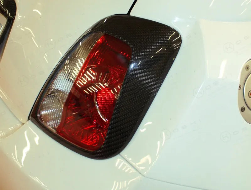 Abarth 500 Rear Light Cover - Carbon Fibre - TMC Motorsport