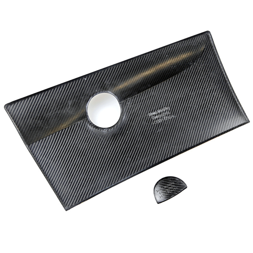 Abarth 500 / 595 / 695 Series 4 Carbon Fibre Glove Box Cover & Handle Cover