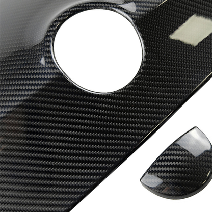 Abarth 500 / 595 / 695 Series 4 Carbon Fibre Glove Box Cover & Handle Cover