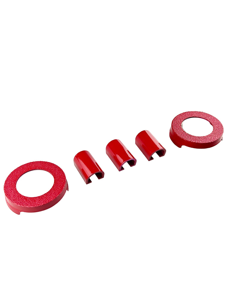 Abarth 500 / 595 / 695 Front Intake Grill Covers & Fog Lamp Covers - TMC Motorsport